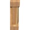 Ekena Millwork Traditional Slat Rough Sawn Bracket w/ Offset Brace, Western Red Cedar, 6"W x 16"D x 20"H BKT0604X16X20TRA06RWR - alternate 2